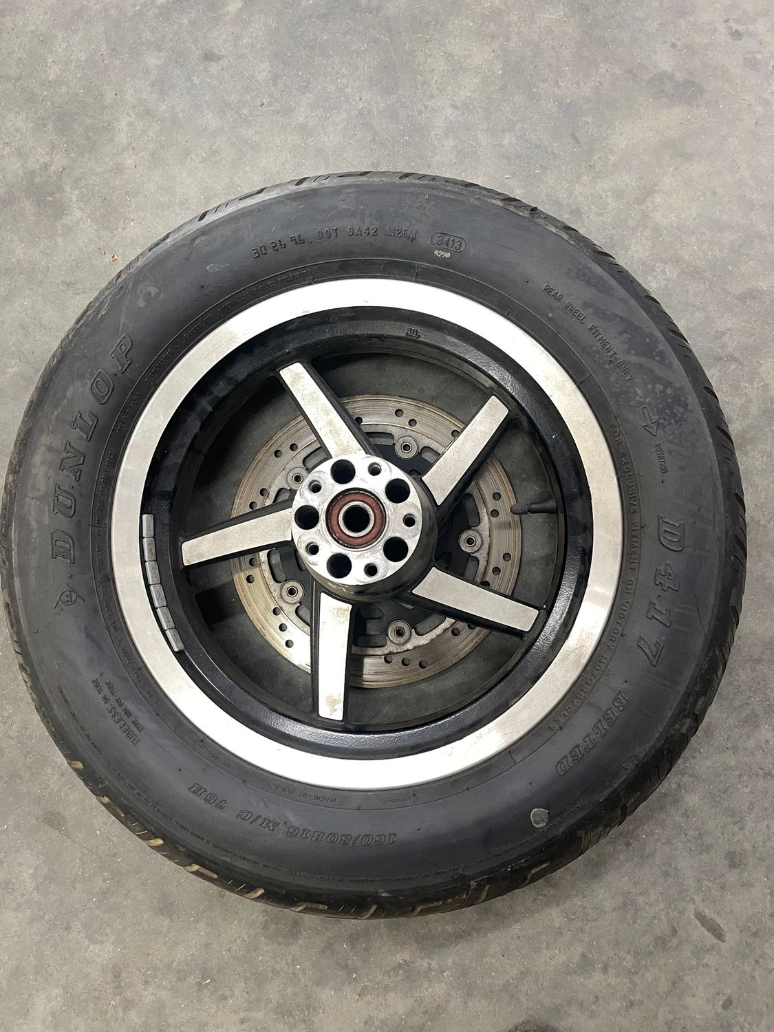 Rear Rim 160/80  16  3.5"--2000 Victory V92C