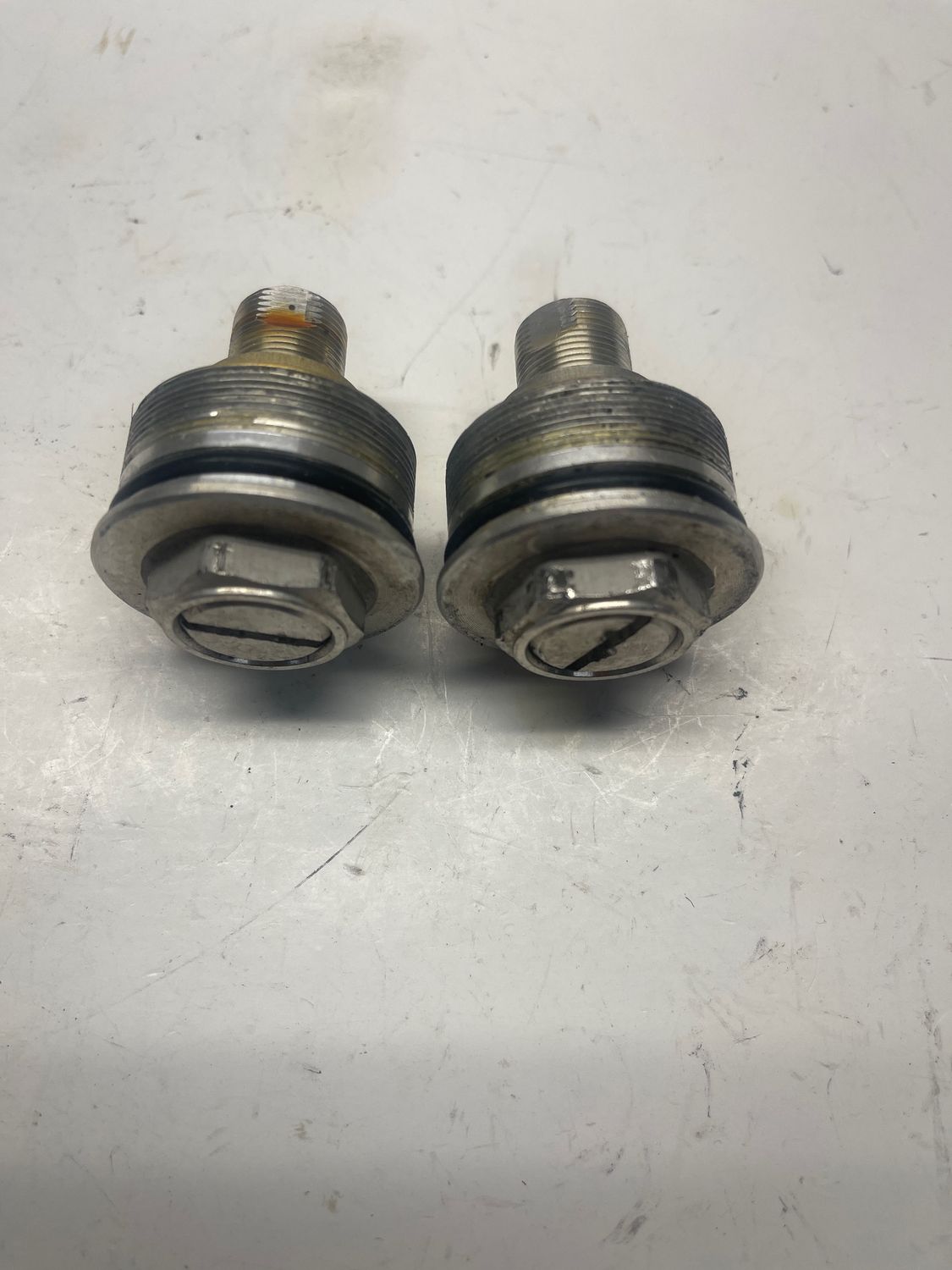 Front Fork Top Cap Adjuster Bolts - 1998 Honda Interceptor, VFR800FI