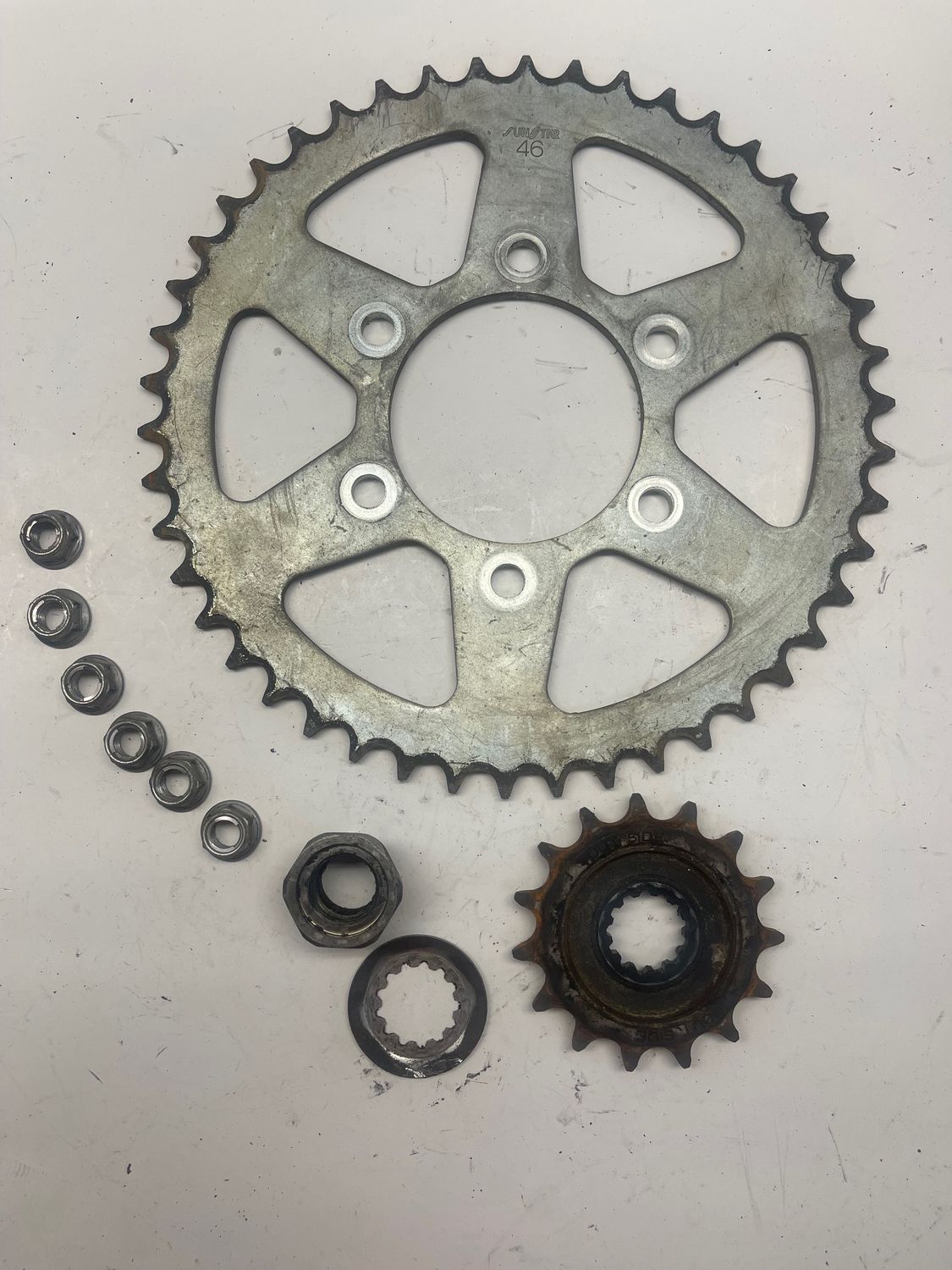 Sprocket Set Front/Rear 46T/15T--2011 Kawasaki Ninja EX650C/ 650R