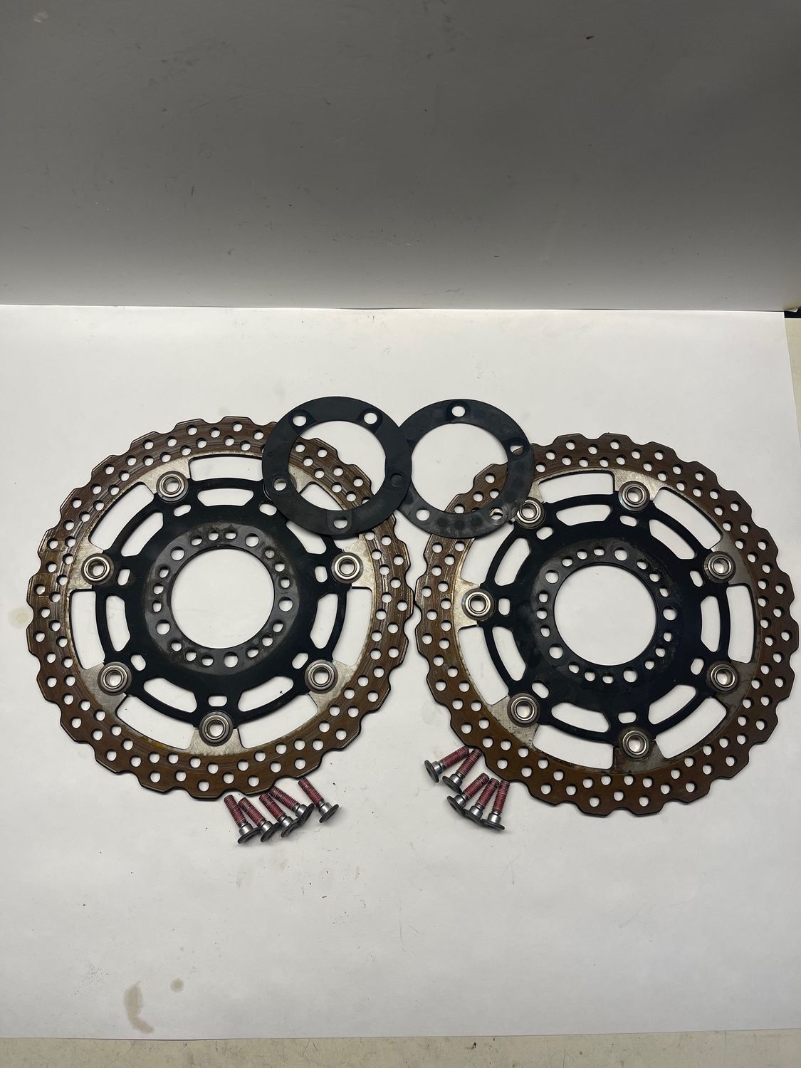 Front Brake Rotors w/ Gaskets--2011 Kawasaki Ninja EX650C/ 650R