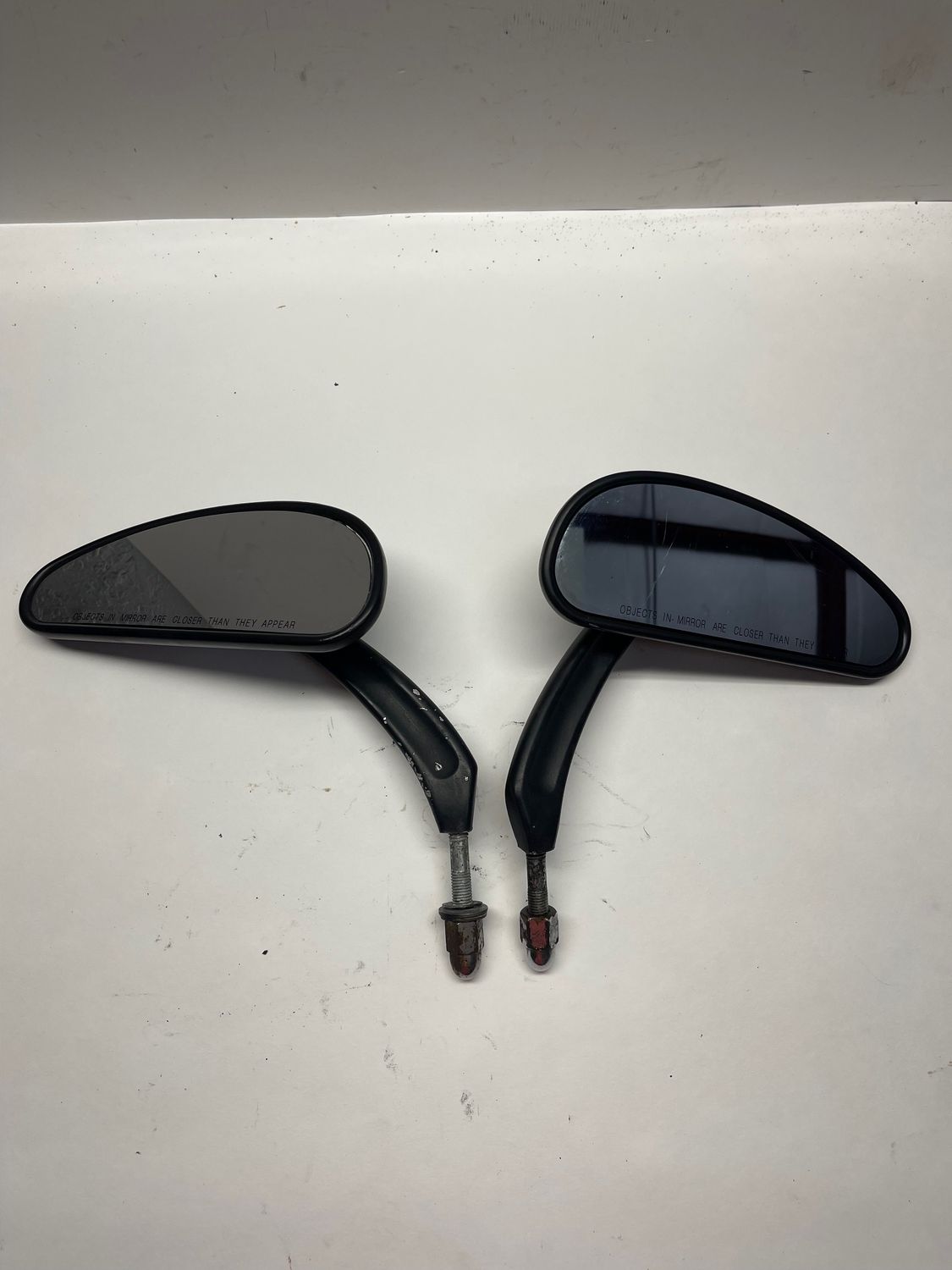 Mirrors Left Right Pair Black--2007 Harley-Davidson Road King FLHPI