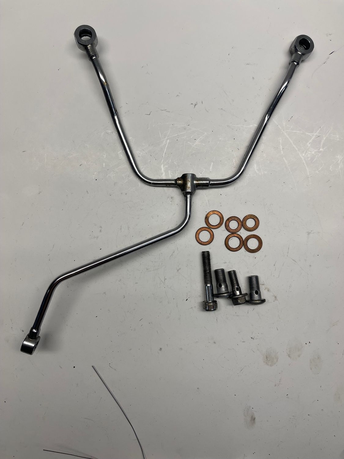 Engine Oil Pipe Line 4WM-13405-00--2000 Yamaha Road Star XV1600