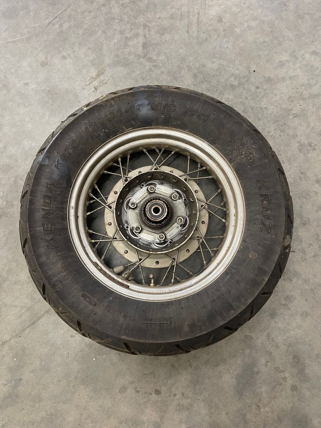 Rear Rim 170/80  15x3.5--2007 Yamaha V-Star XVS650AWR Classic