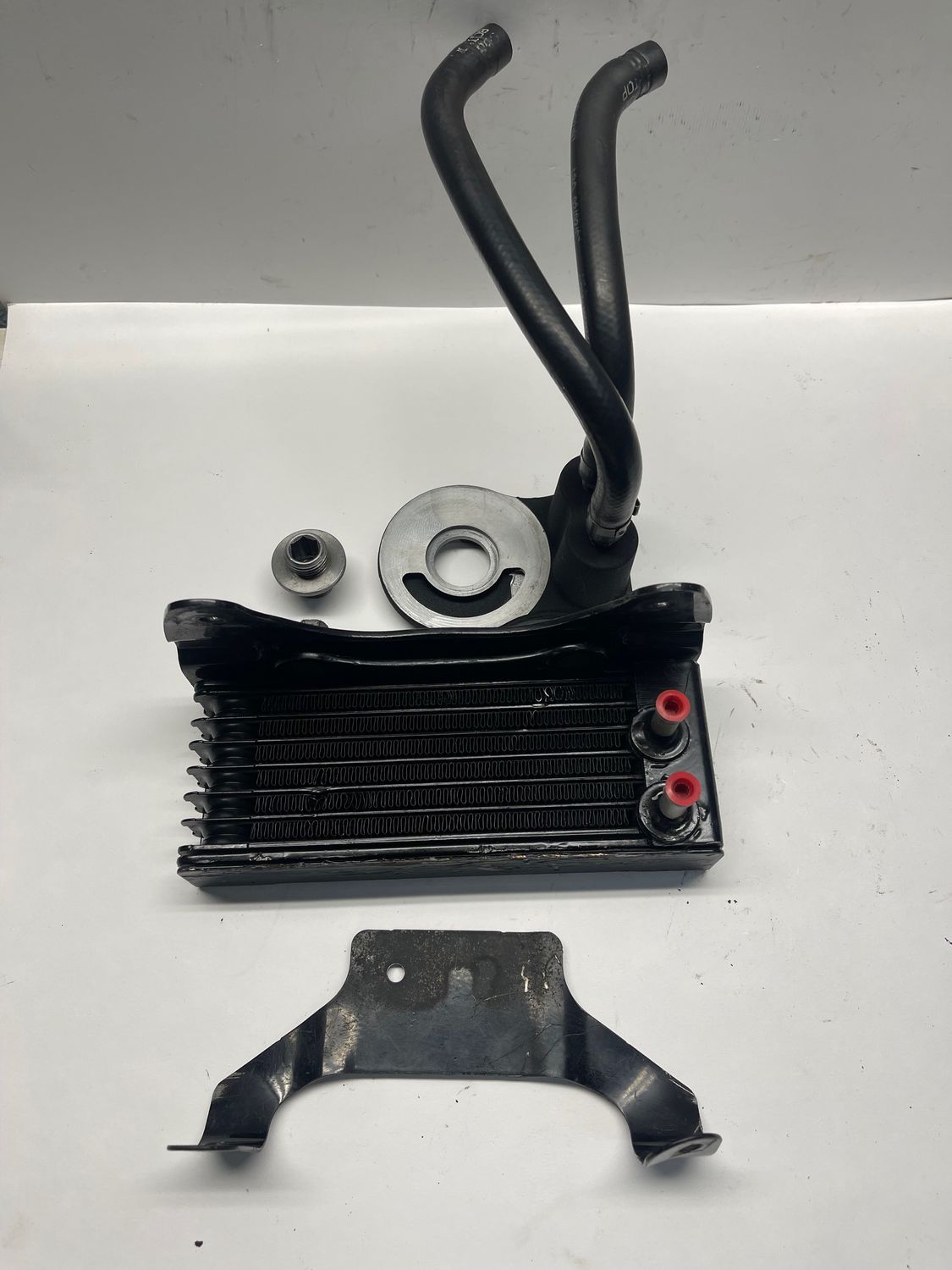 Oil Cooler Radiator, Bracket & Adapter 63082-07/ 63059-07--2008 Harley-Davidson FLHP Road King Police Edition