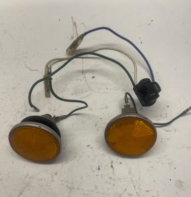 Front Reflectors w/ Base 33741-340-670--1978 Honda CB750K-750 Four Front Reflectors w/ Base 33741-340-670--1978 Honda CB750K-750 Four