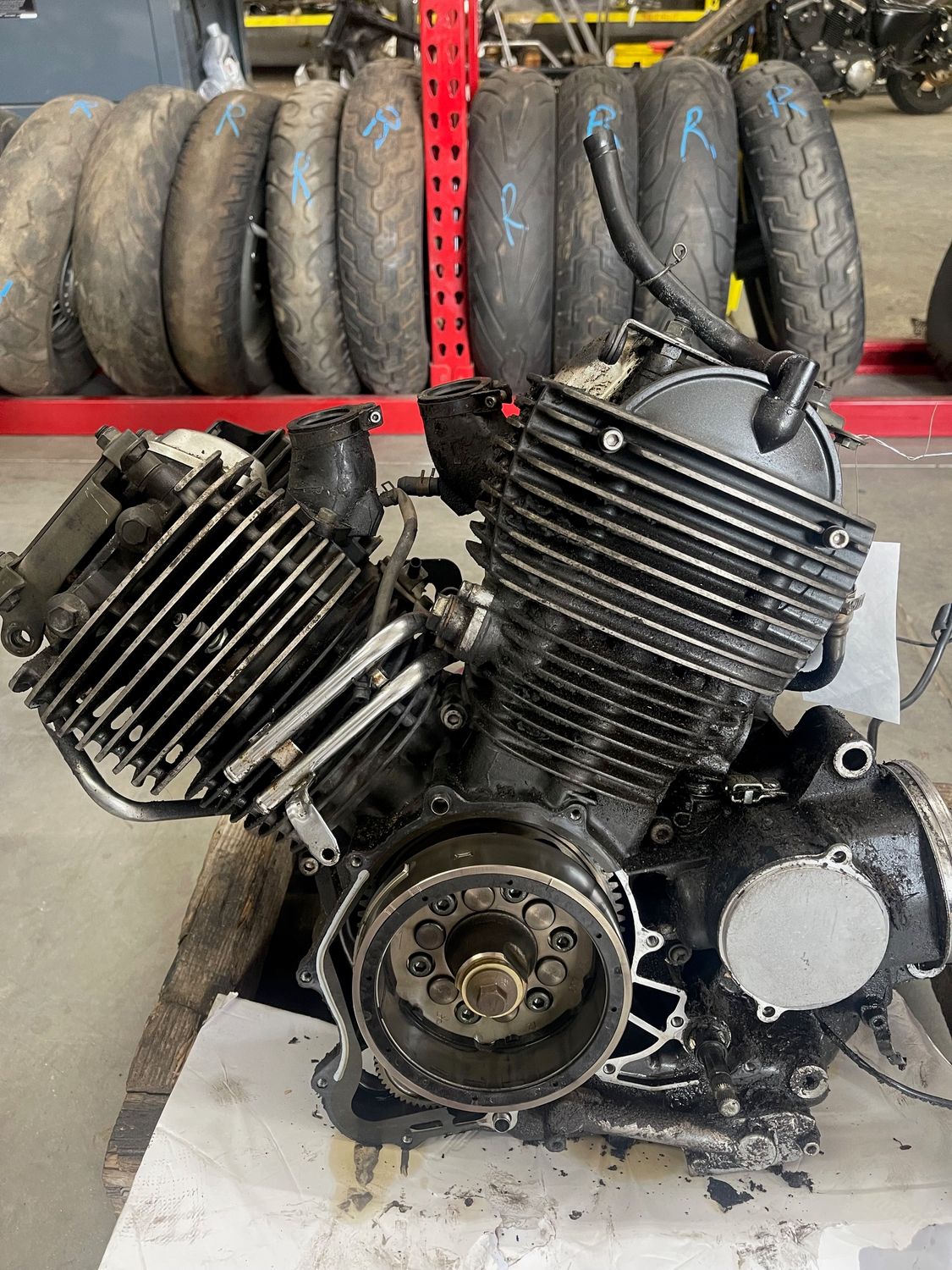 Engine Motor--2007 Yamaha V-Star XVS650AWR Classic