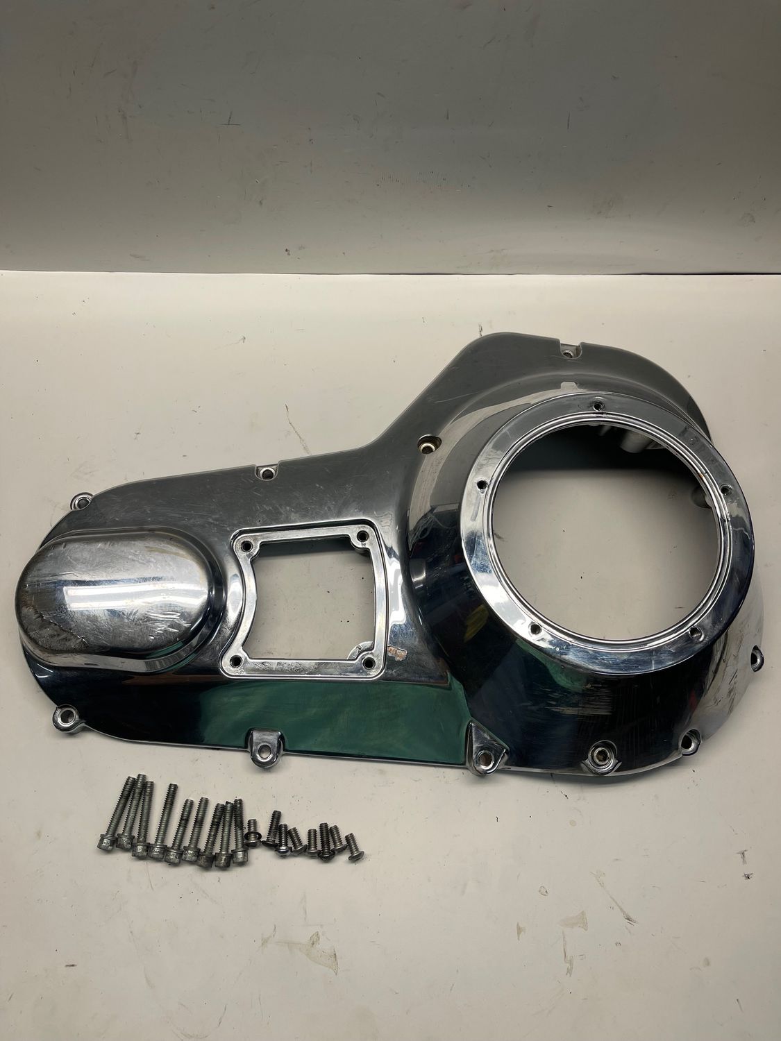 Outer Primary Cover 60685-04 Bad scuffs--2005 Harley-Davidson Road King Custom FLHRSI-Parting Out