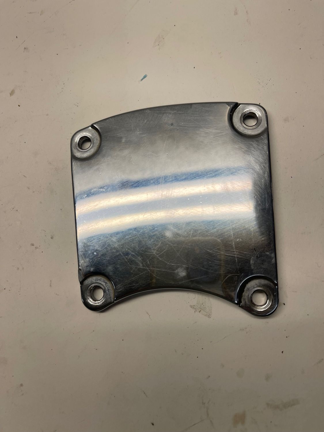 Primary Chain Inspection Cover 60672-98--2005 Harley-Davidson Road King Custom FLHRSI-Parting Out