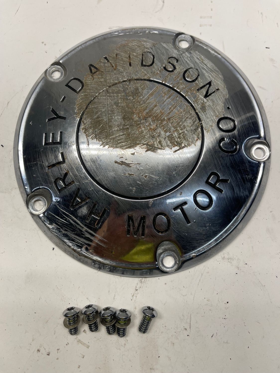 Derby Clutch Cover Scuffed--2010 Harley-Davidson Dyna Wide Glide FXDWG