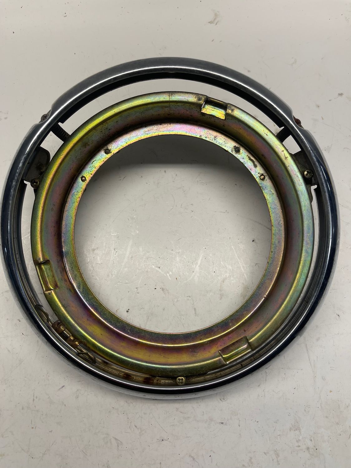 Headlight Rim Surround & Mounting Ring 4NK-84394-00-00/ 4NK-84351-00-00--2002 Yamaha V-Star XVS1100APR Classic