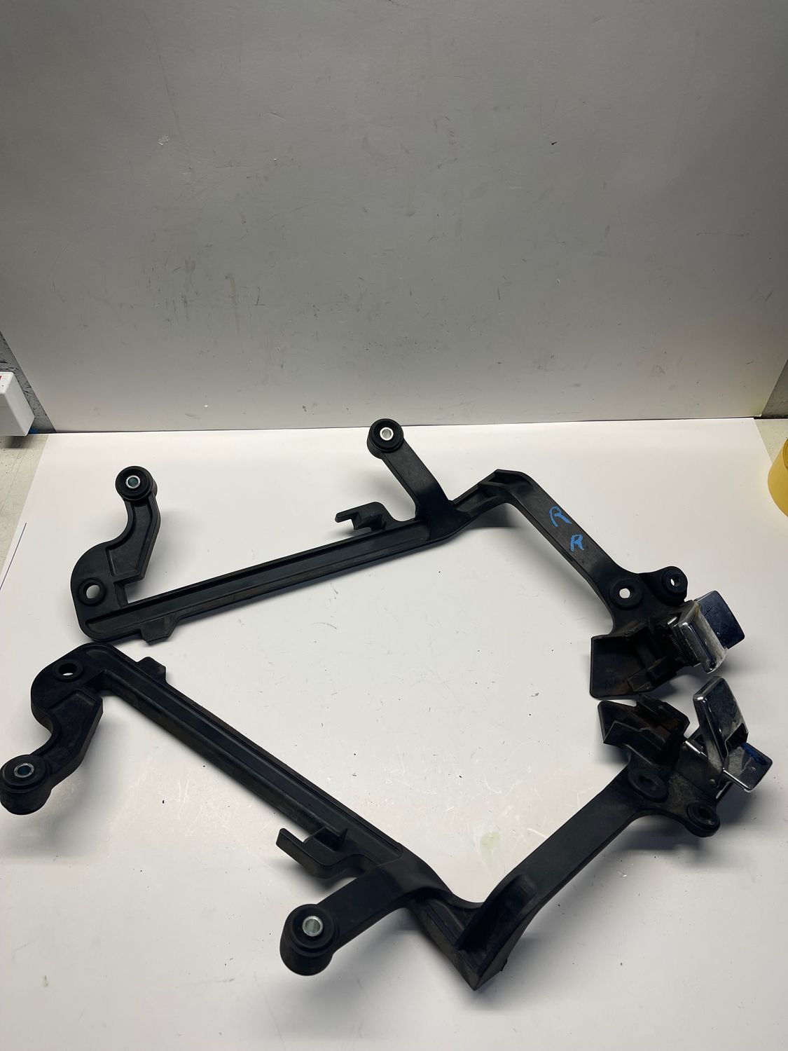 Saddlebag Mounting Brackets Left & Right 84350-MT3-000/ 84250-MT3-000--2003 Honda ST1100 Police Saddlebag Mounting Brackets Left & Right 84350-MT3-000/ 84250-MT3-000--2003 Honda ST1100 Police