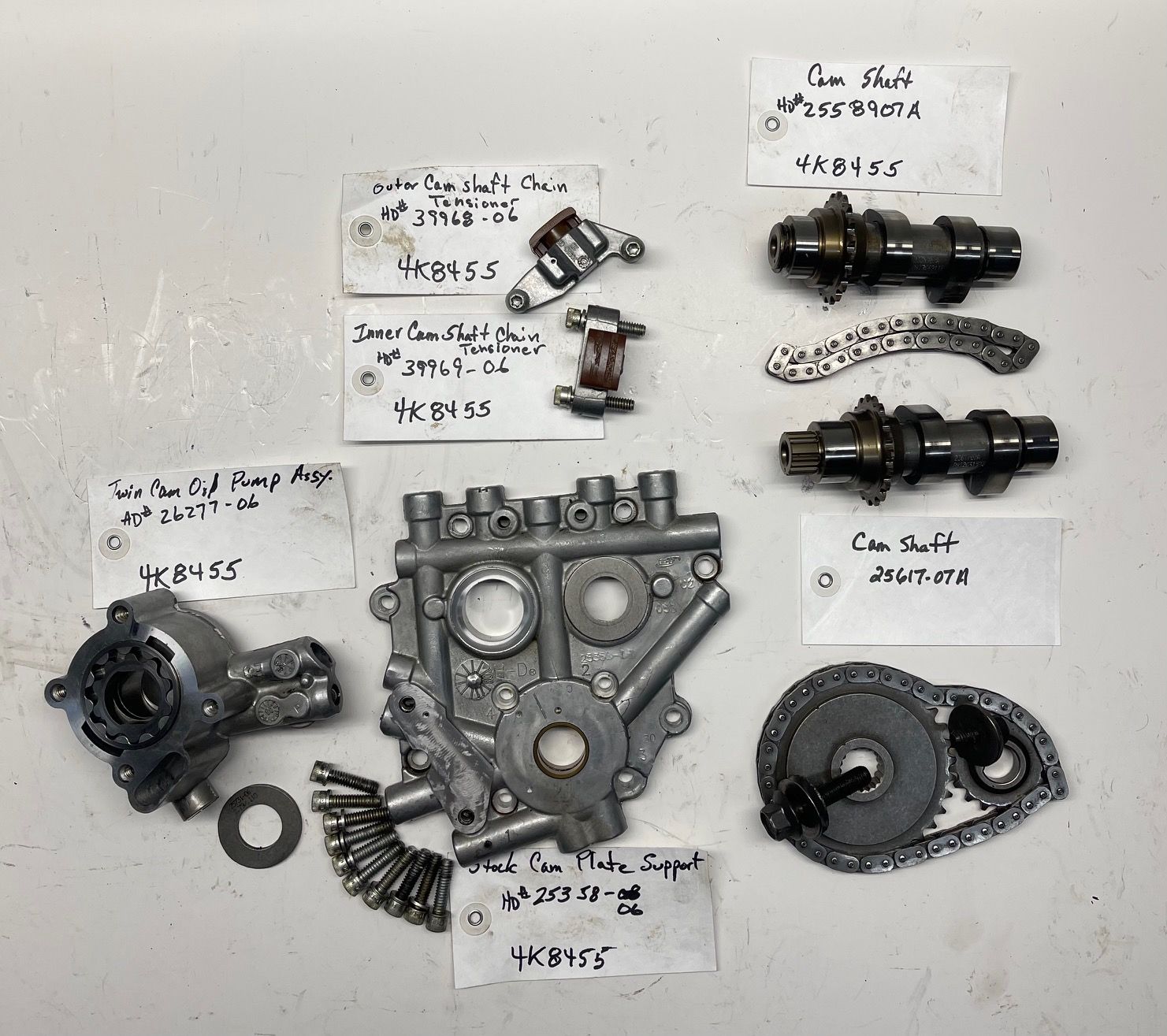 Camshaft Cams Plate Oil Pump--2008 Harley FLHX Street Glide