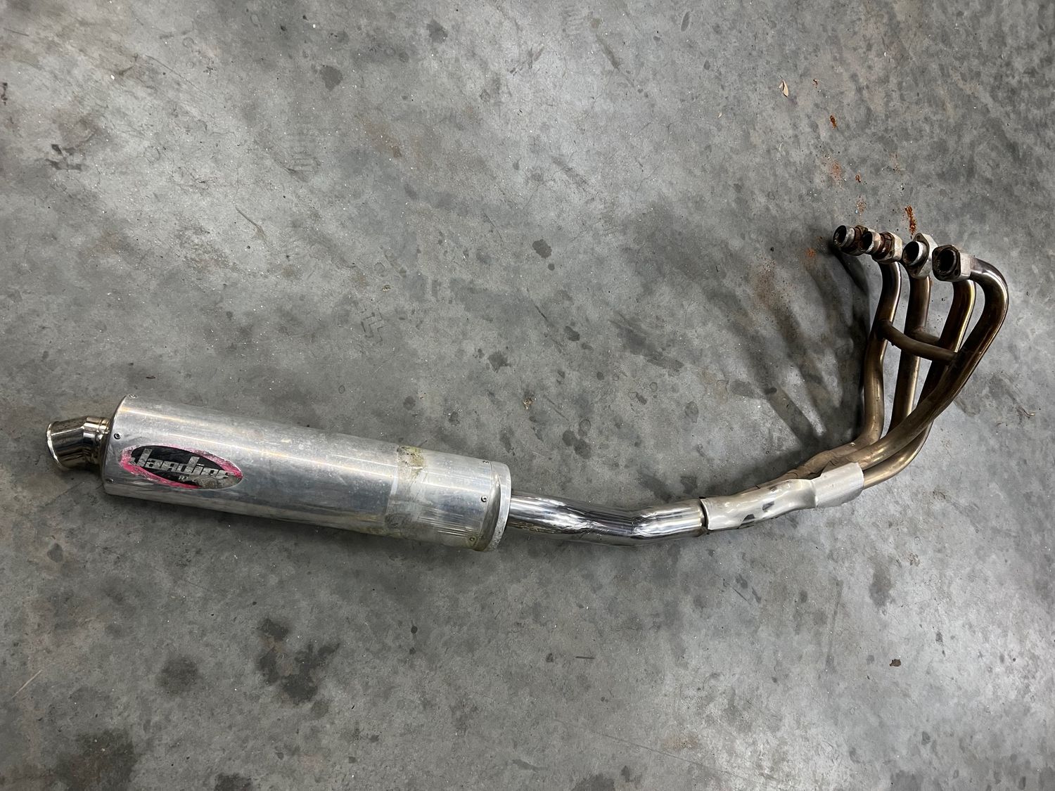 Complete Exhaust Headers Muffler 39178-1802/ 18090-1694--2000 Kawasaki ZR750 F2 Complete Exhaust Headers Muffler 39178-1802/ 18090-1694--2000 Kawasaki ZR750 F2