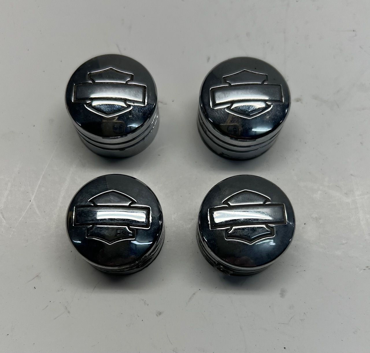 Engine Bolt Covers--Pulled from a 2001 Sportster XL883H Engine Bolt Covers--Pulled from a 2001 Sportster XL883H