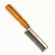 Aluminium Mane Comb Wooden Handle