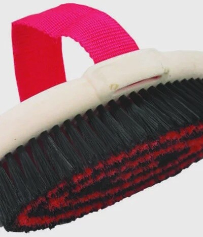 Body brush w/ webbing strap