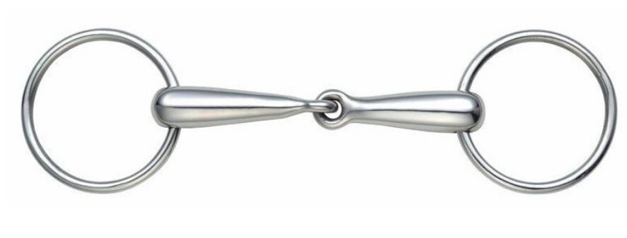 Hollow mouth loose ring snaffle