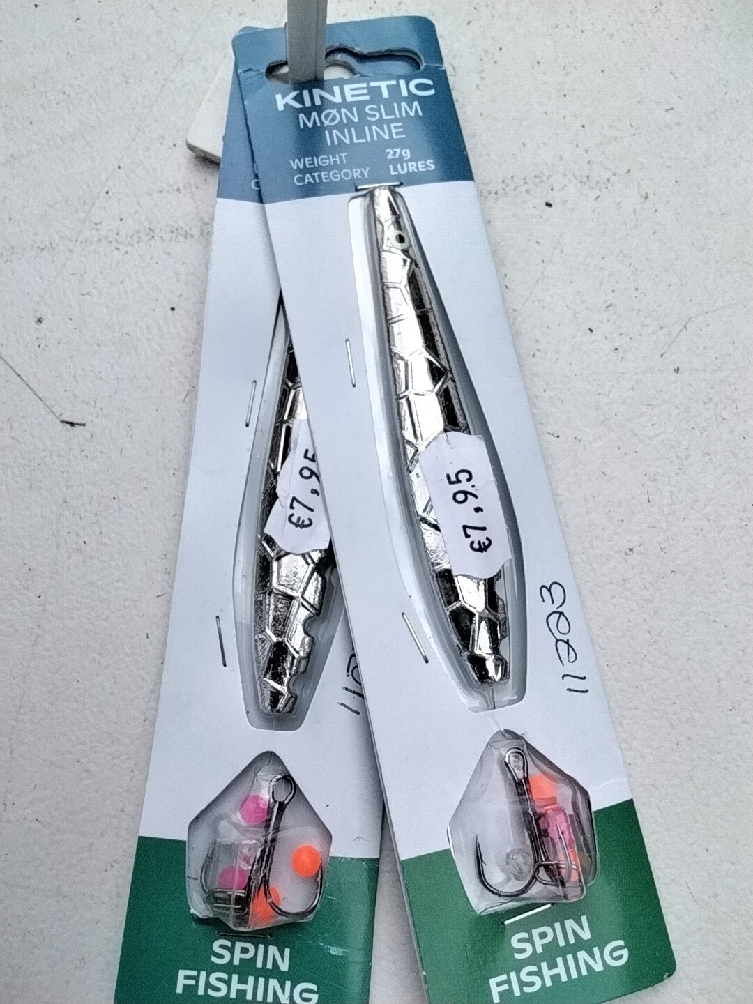Mon Slim inclined Lure, Colour: Silver
