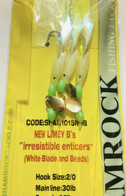 New limey b&#39;s &quot;irresistible enticers&quot; (white blade and beads)