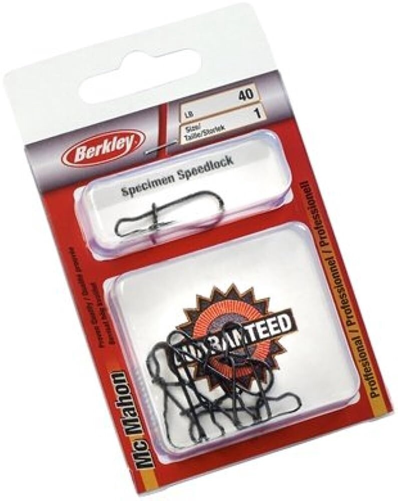Berkley Mc Mahon Specimen Speed Lock Snaps 1 – 60lb Black