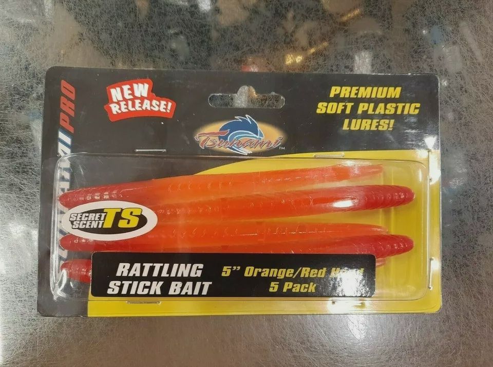 Tsunami Pro Rattling Stick Baits - Soft Plastic Lure (Bass/Wrasse)