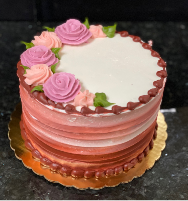 Horizontal Rough Iced Smear Cake (HRI)