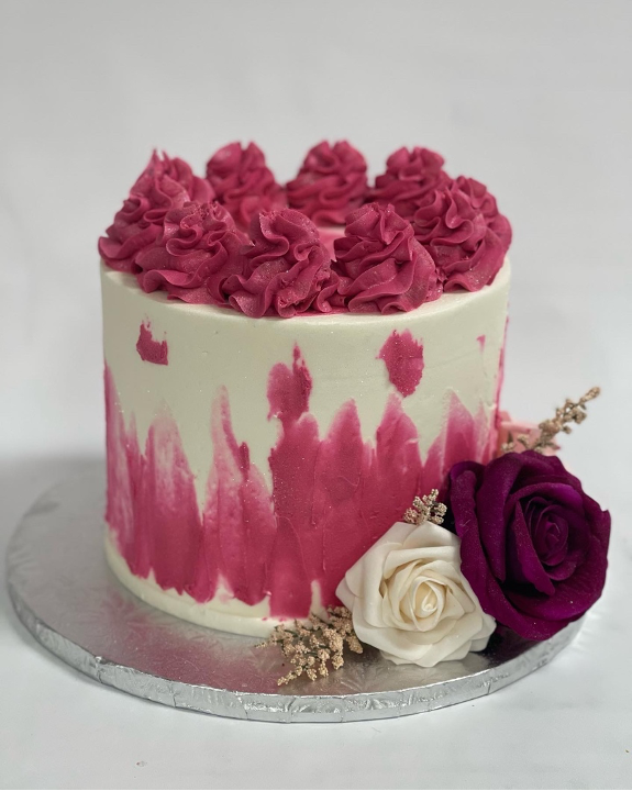 Vertical Smudge Cake with Dollops