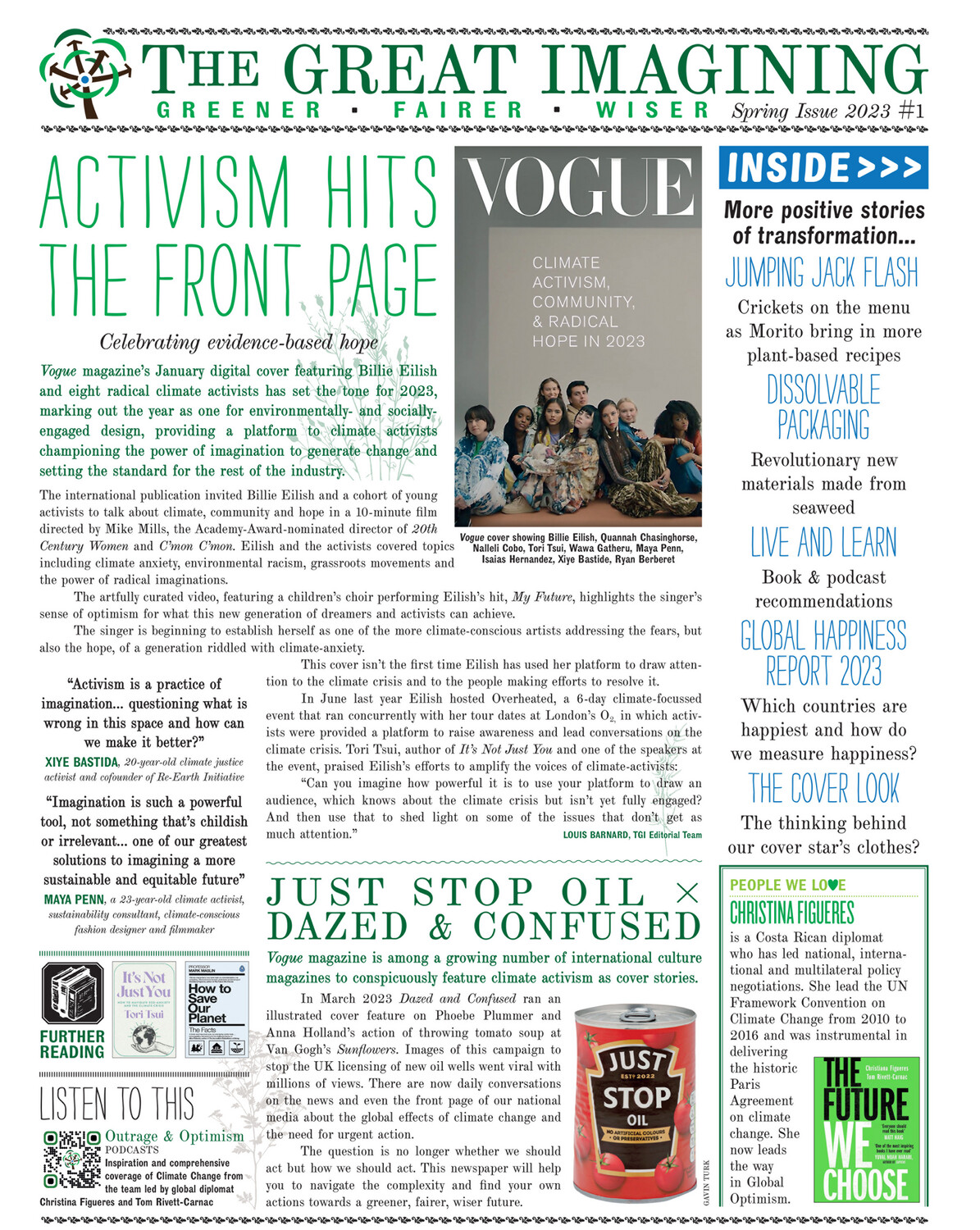 The Great Imagining Newspaper: Issue  #1