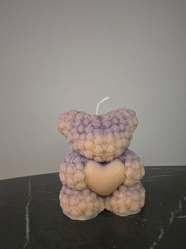 Teddy Love Purple Beige