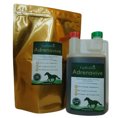 ADRENAVIVE Organic Herbal Blend for Horses -*Stress-resetting, energy-renewing, focus-restoring