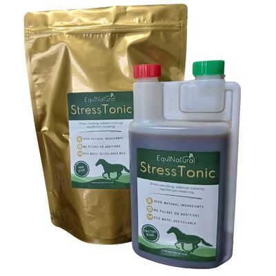STRESSTONIC *Organic herbal blend for horses - stress-resetting, adrenal-calming, equilibrium-restoring