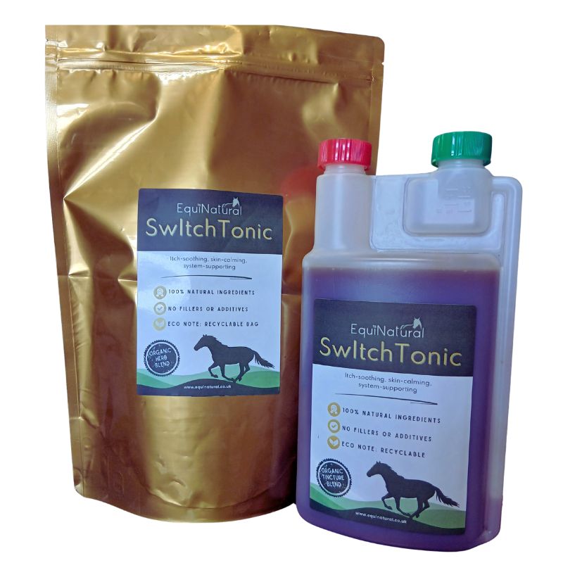 SWITCHTONIC ?MAY SALE - 20%-OFF *Organic herbal blend for horses - itch-calming, skin-soothing, system-supporting
