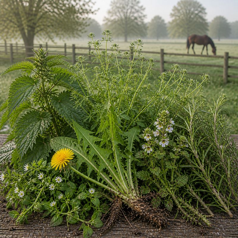 SPRINGCLEANSE Self-Selection Buffet ?MAY SALE - 20%-OFF *Organic herbs for horses - instinct-led spring tonic SPRINGCLEANSE Self-Selection Buffet ?MAY SALE - 20%-OFF *Organic herbs for horses - instinct-led spring tonic