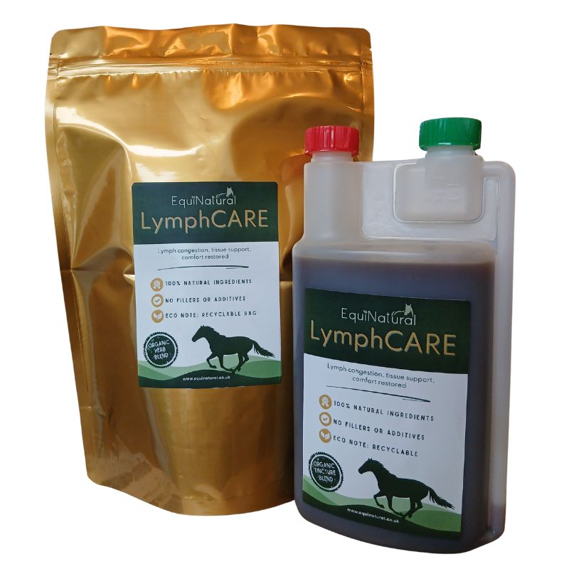 LYMPHCARE *Organic herbal blend for horses -lymphatic flare-ups, compromised tissues, skin integrity