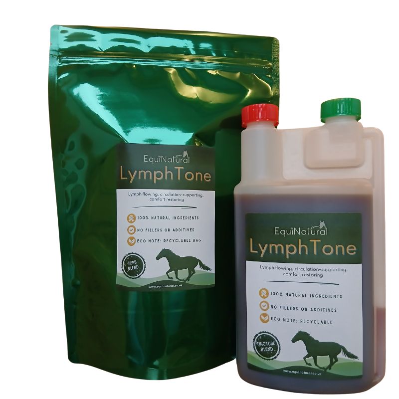 LYMPHTONE *Organic herbal blend for horses - calendula/cleavers power, lymph-flowing, circulation-supporting