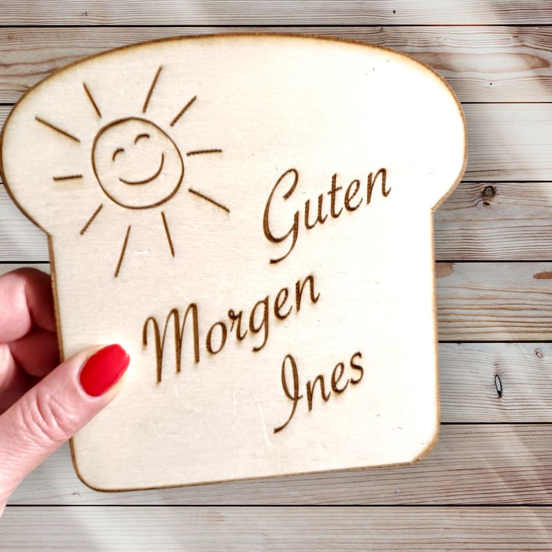 Frühstücksbrettchen, das den Tag verschönert