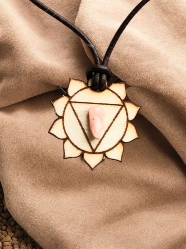Solarpexus-Chakra Kette mit Rhodochrosit