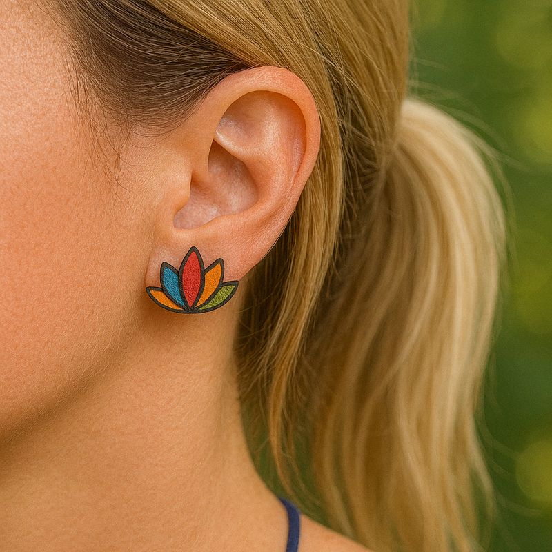 Boho Lotus Ohrringe