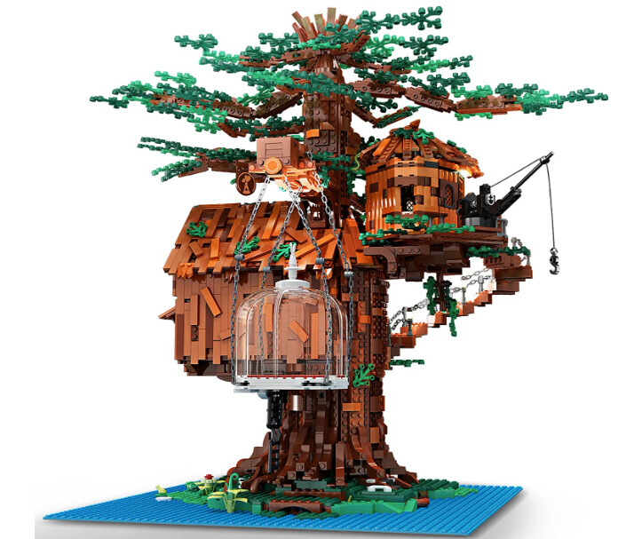 Novatown Tree House w/ Lights, Mould King Model #16033