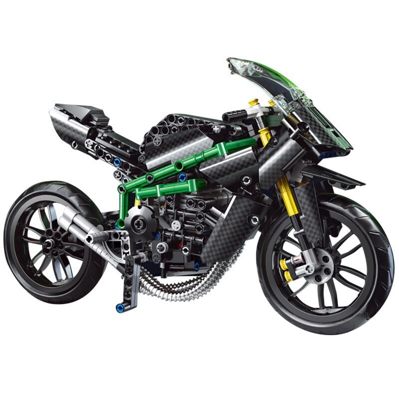 Kawasaki Motorcycle, Mould King Model # 23002