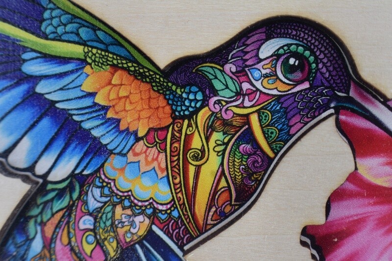 Hummingbird and Flowers Puzzle
