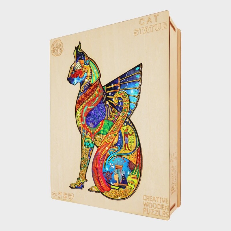 Cat Statue (Wood Bests Puzzle)