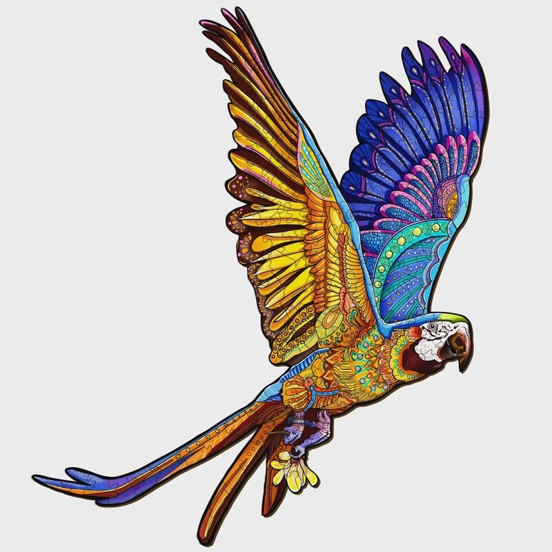 Colorful Parrot (Wood Bests Puzzle)
