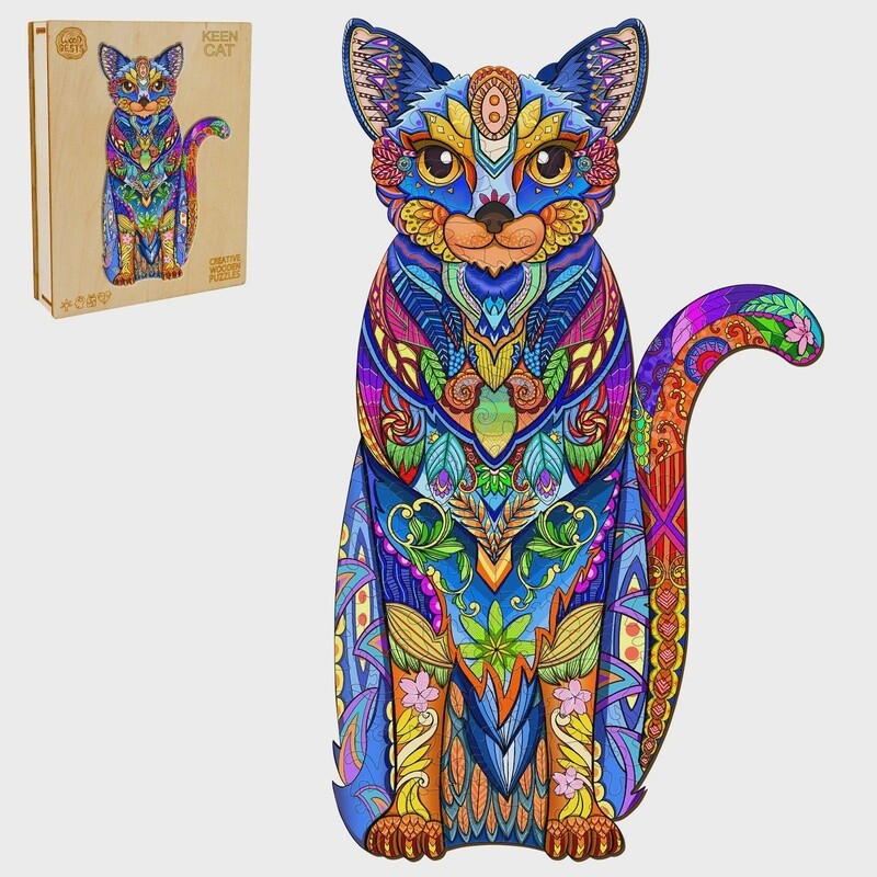 Keen Cat   (Wood Bests Puzzle)