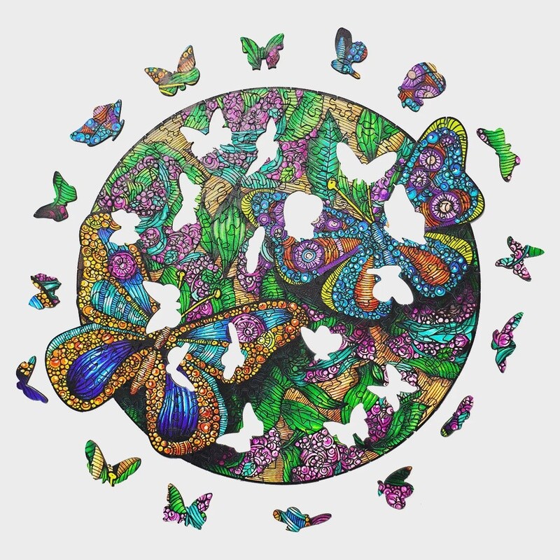 Beautiful Butterfly (Wood Bests Puzzle)