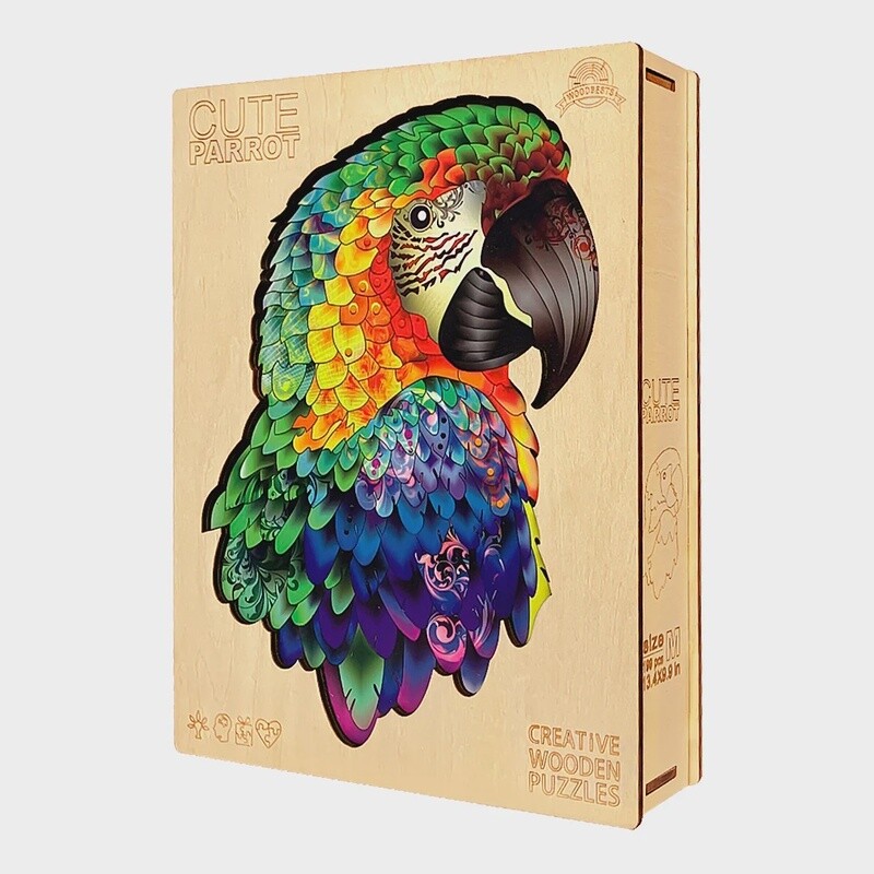 Cute Parrot  (Wood Bests Puzzle)