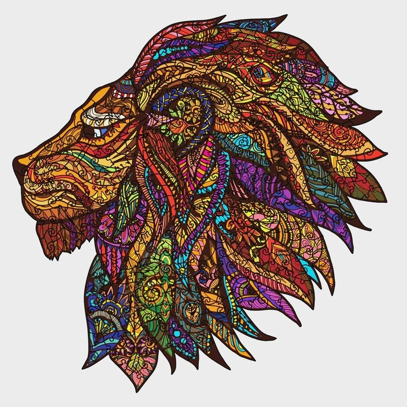 King of the Jungle Lion   (Wood Bests Puzzle)