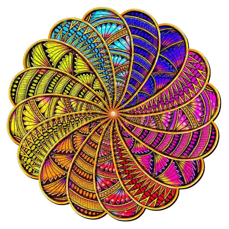 Mandala-4  (Wood Bests Puzzle)
