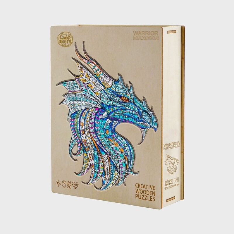 Blue Warrior Dragon Puzzle