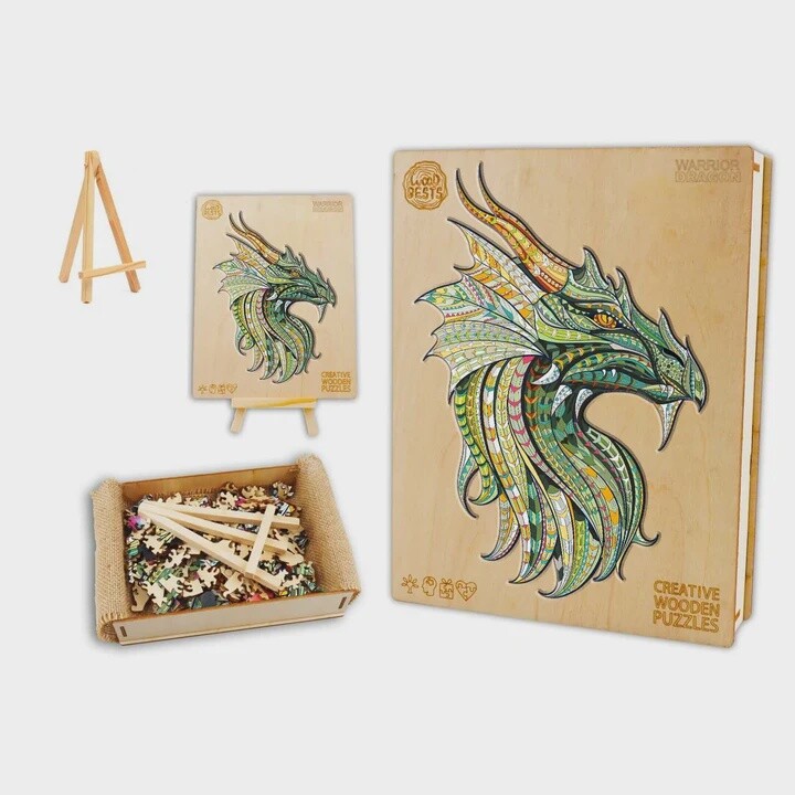 Green Warrior Dragon Puzzle